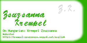 zsuzsanna krempel business card